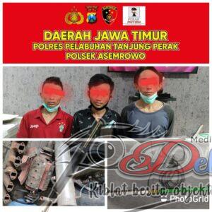 Tak Sempat Angkut Curiannya, Tiga Pemuda Di Amankan Polsek Asemrowo