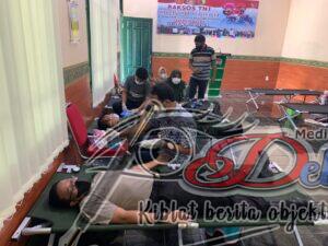 Sinergitas TNI-Polri Solid, Kapolres Bangkalan Donor Darah Jelang HUT TNI Ke-76