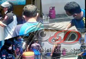 Wujud Syukur Posko Baru, Relawan Kediri Bagikan Makanan 200 Porsi