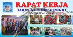 Perkuat Konsolidasi, RW 05 Kelurahan Takal Adakan Raker Di Malang