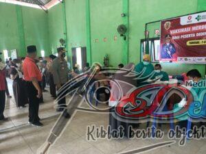 Polres Ngawi Gelar Vaksin Merdeka Dosis 1 di MTsN 6