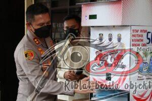 Inovasi Pertama Di Indonesia, Polresta Malang Kota Luncurkan Dispenser Masker