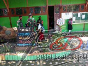 Sosialisasi Prokes Usia Dini, Babinsa sambangi SDN 1 Juwangi