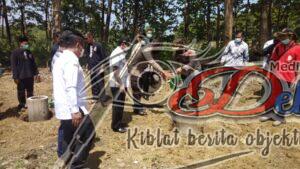 Kapolres Bersama Wabup Tinjau Relokasi Rumah Seorang GTT di Desa Pandean