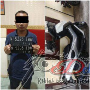 Pencuri Motor Di Ringkus Polisi Saat Nyantai Di Kos-kosannya