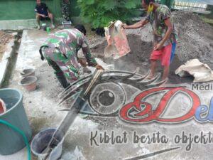 Kodim Sragen – Babinsa Desa Sigit Bantu Warga Bangun Rumah