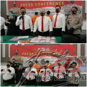 Satresnarkoba Polrestabes Surabaya Ringkus Dua Bandar Narkoba Jaringan Antar Provinsi