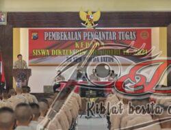 Kapolda Jatim Beri Pembekalan Siswa Diktuk Bintara Polri dan Dikmaba TNI AD di SPN Mojokerto