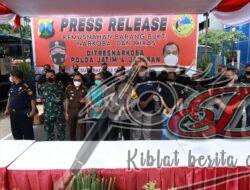 Jelang Nataru Polda Jatim Musnahkan Ribuan Narkoba dan Miras