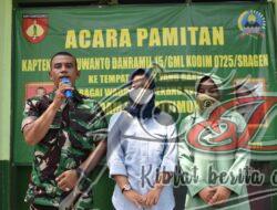 Suasana Haru Iringi Acara Pamit Danramil Gemolong