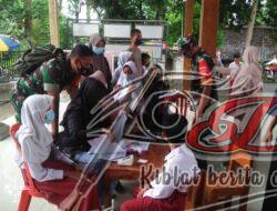 Pemerintah Gencarkan Vaksinasi Anak, Babinsa Dukung Penuh