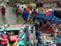 Jangkau Warga Terdampak Banjir, Tagana Dinsos Lamongan Salurkan Bantuan Kemsos RI