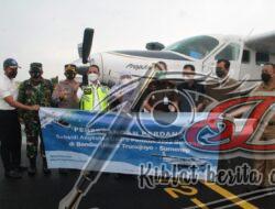 Kasdim 0827 Sumenep Ikuti Launching Penerbangan Perdana Pesawat Susi Air