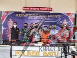 Satreskrim Polres Batu Amankan Pelaku Pembawa Senpi Rakitan