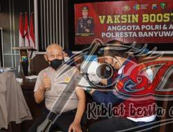 Polresta Banyuwangi Gencarkan Vaksinasi Booster untuk Anggota