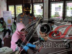 Kapolres Gresik Pantau Vaksinasi Booster Ibu Bhayangkari Dan Puluhan Guru SLB