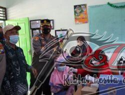Kapolres Gresik Pantau Langsung Vaksinasi Ratusan Anak SDN 57 Gresik