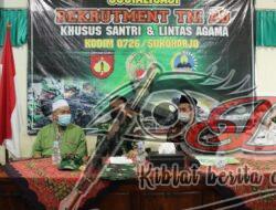 Dandim Sukoharjo Sosialisasikan Rekrutmen TNI AD Jalur Santri dan Lintas Agama