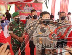 Kapolda Jatim Pantau Vaksinasi Serentak di Kabupaten Sidoarjo