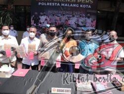 Satresnarkoba Polresta Malang Kota Berhasil Gagalkan Upaya Peredaran Narkoba Jenis Shabu dan Ganja 9,2 Kg