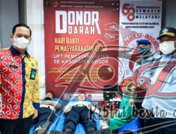 Wujud Syukur HBP Ke-58, Petugas Pemasyarakatan Kabupaten Bogor Gelar Donor Darah
