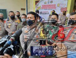 34.690 Vaksin Presisi di 86 Titik Digelar di Jatim, Kapolda Cek dan Interaktif Virtual Dengan Kapolri dari Lumajang