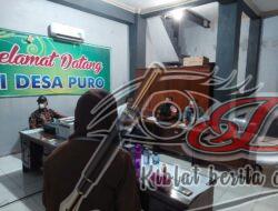 Babinsa Puro Sosialisasikan PPKM Level 2 ke Perangkat Desa