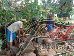 Koramil 13/Nogosari Gelar Karya Bakti Pembuatan Drainase