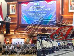 Muajaha Bersama Relawan, Gubernur Jatim Gelar Silaturahim