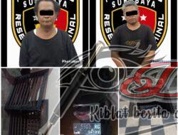 Curi Penutup Saluran Air, Dua Pria Diangkut Ke Mapolrestabes Surabaya
