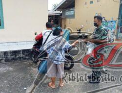 Babinsa Banyudono Beri Masker Gratis Warga Binaan