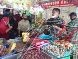 Danramil 01/Laweyan Bersama Anggota Sidak di Pasar Sidodadi Kleco
