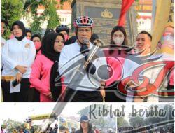 Polrestabes Surabaya peringati Hari HUT Bhayangkara ke-76, Tidak Kurang dari 2000 Peserta Yang Ikuti Fun Bike