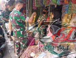 Pantau Stabilitas Harga Minyak Goreng, Danramil Baki Kunjungi Pasar Daleman