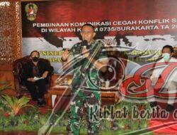 Kodim 0735/Surakarta Gelar Komunikasi Cegah Konflik Sosial di Wilayah Kota Surakarta