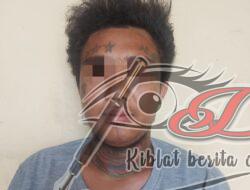 Tertunduk Di Penjara, Pria Jagoan Bertato Membawa Samurai