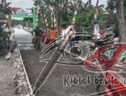 Gunakan Alat Khusus Percepat Pekerjaan Pengecoran Jalan Desa