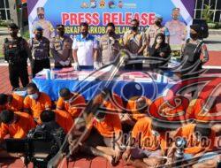 16 Tersangka Narkoba Diamankan Polres Gresik