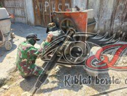 Serka Edi Tampil Jadi Tukang Servis Molen di Lokasi TMMD