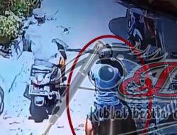 Terekam CCTV, Dua Pencuri Berhasil Curi Motor Di Jalan Randu Timur
