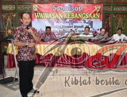 Dandim 0726/Sukoharjo Berikan Materi Wawasan Kebangsaan di Balai Desa Sanggrahan