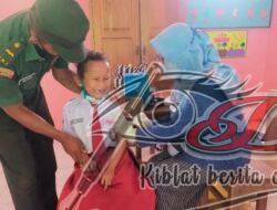 Babinsa Tenangkan Siswa Dalam Pelaksanaan Program Bias