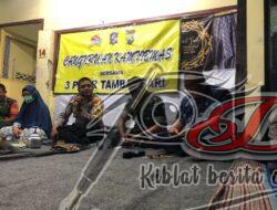 Kapolsek Tambaksari, Bersama Tiga Pilar Kecamatan Tambaksari Melakukan Cangkrukan Dalam Sinergi Ciptakan Harkamtibmas