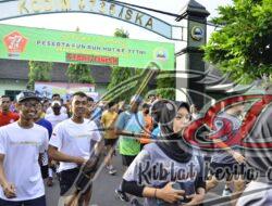 Puncak Peringatan HUT TNI, Kodim 0735/Surakarta Gelar Fun Run 7,7 Km Dan Bagikan Doorprize