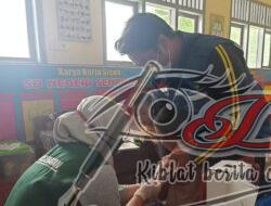 Tagana Lakukan Pendampingan Vaksinasi BIAS Di SDN 1 Sentulan