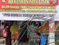 Tekan Angka Kematian Ibu dan Anak, TMMD Sengkuyung Tahap III Gelar Safari KB