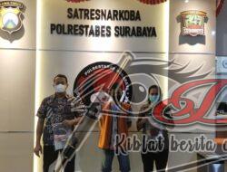 Timsus Satresnarkoba Polrestabes Surabaya, Kembali Meringkus Seorang Kuli Bangunan Edarkan Sabu dan Ganja