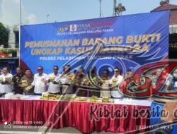Sebanyak 35 Kg Sabu dan Jutaan Butir Pil Ekstasi Dimusnahkan Polres Pelabuhan Tanjung Perak
