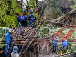 Rumah Warga Madiun Remuk Tertimpa Pohon
