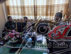 Tingkatkan Sinergitas Danramil Kunjungi Polsek Gesi